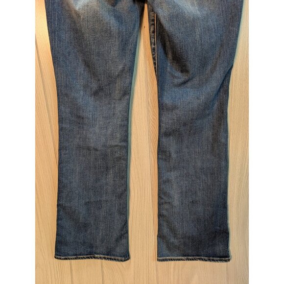 American Eagle Women’s Original Boot Jeans Size 12 Reg Dark Wash Super Stretch - Picture 6 of 11